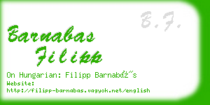 barnabas filipp business card